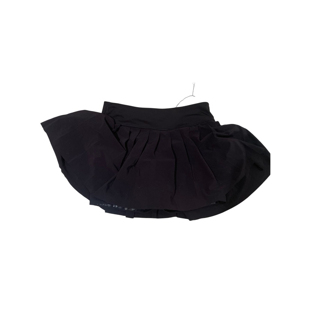 Athleta Levitate Skort Black Pleated Athletic Tennis Golf Skirt Womens Medium